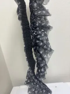 ミッキー柄　フリル　スマホショルダー　チュールベルト