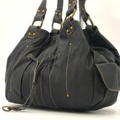 【激レア】ハンドバッグ 本革 ゴールド金具 肩掛け y2k アンティーク