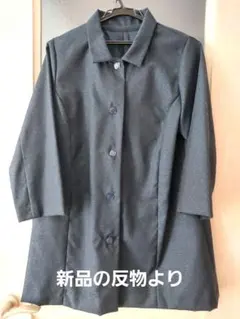 着物リメイク　ブルーグレー コートまたはチュニック