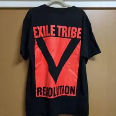 EXILE TRIBE V字ロゴ バックプリントTシャツ 黒　Mサイズのサムネイル