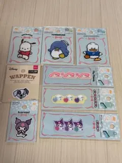 サンリオ　ディズニーキャラクター ワッペンシールセット