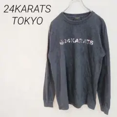 24KARATS TOKYO 長袖カットソーブラック Mサイズ ☆3414のサムネイル
