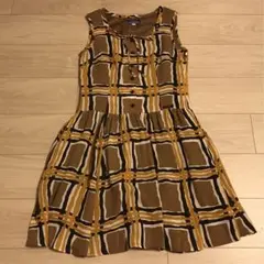 BURBERRY BLUE LABEL 膝丈ワンピース　イエロー