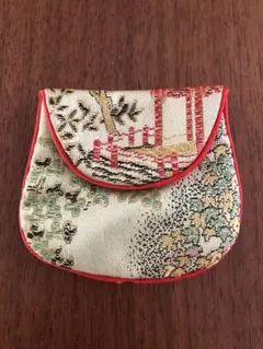 和風刺繍 コインケースポーチ小物入れ