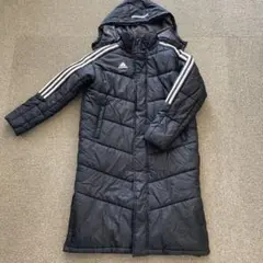 adidas 黒 ベンチコート 150