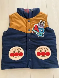 アンパンマン K.C. リバーシブルベスト 100cm ネイビー