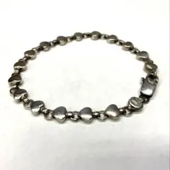 重量76g】90sヴィンテージ スカルブレスレット シルバー8連 Tバー 