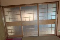 ②【引取限定】昭和レトロ　引き戸　建具　ガラス戸　3枚　配達可能　まとめ売り
