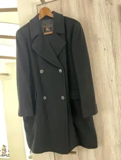 Burberry ブラック ダブルブレスト コート