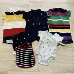 半袖ロンパース・肌着スタイセット(6m.70サイズ)