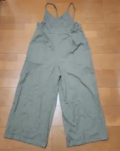 オリーブグリーン コットン オールインワン