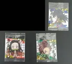 鬼滅の刃ウエハース　其の壱　鬼滅の刃ディフォルメシール　Sレア　3枚