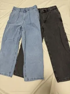 GU デニムパンツ 2本セット メンズ