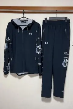 【美品】アンダーアーマー　裏起毛ジャージ上下セット メンズSM