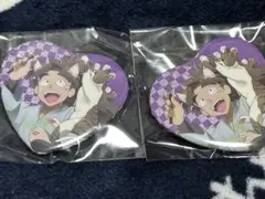 ナンジャ 八左ヱ門 ハート缶バッジ 忍たま乱太郎 ナンジャ ハート缶バッジ 竹谷八左ヱ門 ハート型缶