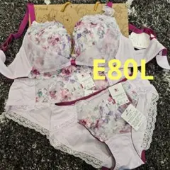 ワコール リボンブラ 胸元フィットタイプ E80Lセット 谷間キープ☆ 今期