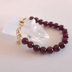 ガーネット 8mm 数珠 パワー 天然石ストーン ブレスレット