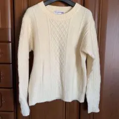 ユニクロ INES DE LA FRESSANGEケーブルニット S アイボリー