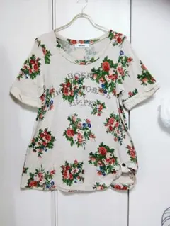 スーパーハッカ　花柄　半袖Ｔシャツのサムネイル
