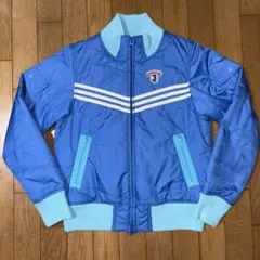 アディダス　中綿ジャケット　Mレディースゴルフウェア　ブルー系　ゴルフジャケット