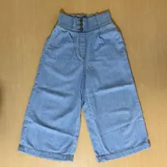 GU ワイドデニム　130サイズ　ライトブルー