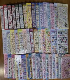 ボンボンドロップシールなど キャラもの縛り49種　おまけ付き(6枚)総数55枚