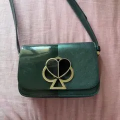 kate spade ダークグリーン ショルダーバッグ