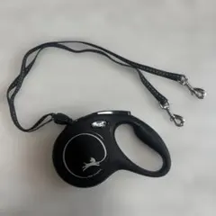 Flexi 2匹 小型犬 リード 黒 ペット 多頭飼い 散歩用のサムネイル
