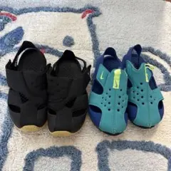 Nike ブルー15cm & Jordan ブラック15.5cm 2点セット