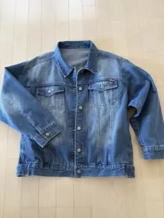 デニムジャケット　色落ち　ブルーデニム　Gジャン　M