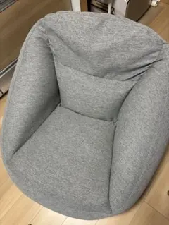 無印良品　空気でできたソファ　グレー