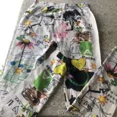 カラフルグラフィックレギンス2本組