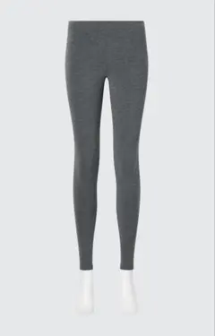 L 超極暖 ヒートテックレギンス 10分丈 濃灰 新品 ユニクロ