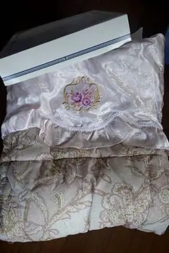 花柄刺繍掛け布団 155x205cm