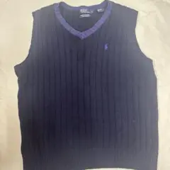 Polo by Ralph Lauren ネイビー ベスト L