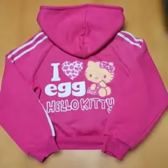 ハローキティ　アベイル　 egg　 ジップパーカー 裏起毛　Ｌサイズ　（新品）