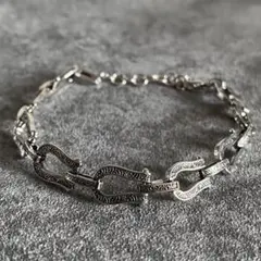 シルバー925 ホースビット ブレスレット ヴィンテージ　メキシカンジュエリー メキシカンジュエリー シルバー925 ホースビット ブレスレット