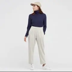 ユニクロ UNIQLO ストレッチダブルフェイスイージーテーパードパンツ
