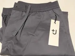 ユニクロ　➕J コラボ　パンツ　グレー　ワイドフィット　テーパード　イージー　L