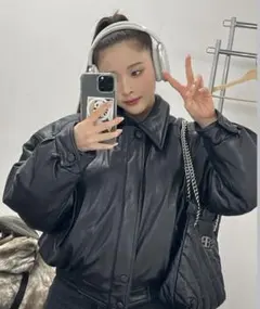 Lady Volume レザーペディンジャケット