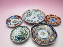 アンティーク 他 色絵 小皿 5枚 色々 まとめて　 70106