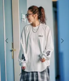 ニコアンド［be with M］Misayo ストロゴロンT白long新品 Niko and…[be with M] Misayo ストロゴロンT ホワイト - メルカリ