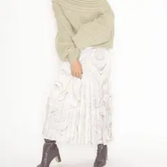 SNIDEL プリーツスカート シャイニープリーツナローSK