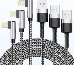 【新品未使用】iPhone L字型充電ケーブル 3本セット