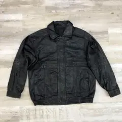 古着 80年代 UNKNOWN レザージャケット ブラック L