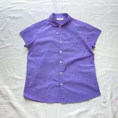 NATURAL LAUNDRY チビ襟 ストライプコットンシャツ 2のサムネイル
