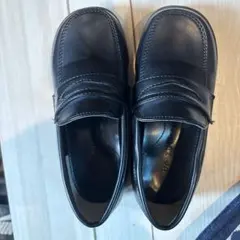 17cmブラックレザー ローファー