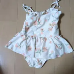 petit main 花柄ワンピース水着 90
