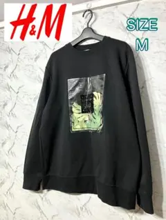 【SALE】H&M トレーナー サイズM 黒のサムネイル
