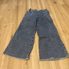 H&M キッズ ワイドレッグ デニムパンツ 110cmのサムネイル